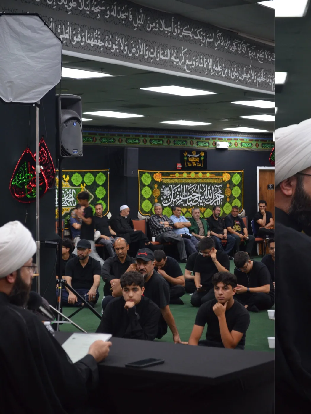 Community members gathered for prayers and remembrance at Imam Ali Center